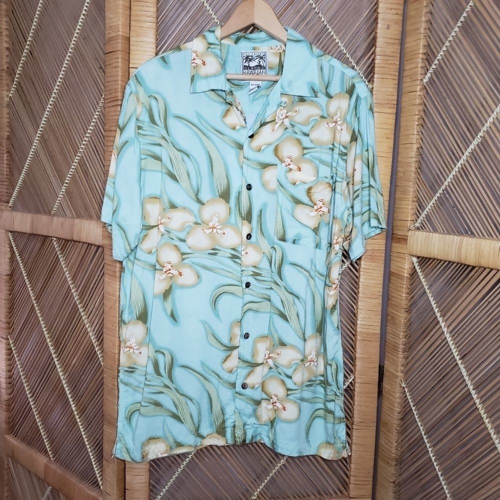 Steve & Barry's Hawaiian blue shirt